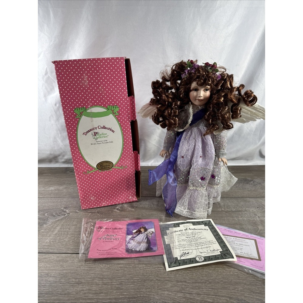 Paradise Galleries Angel of  Patience, Porcelain Doll Patrica Rose